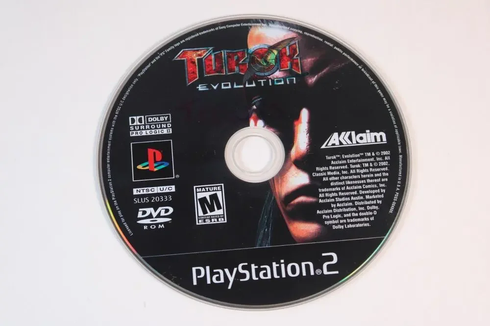 Turok: Evolution (Sony PlayStation 2, 2002, PS2) Game Disc Only, Tested/works